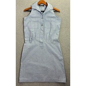 Women’s Size 5 All That Jazz Vintage Chambray Button Front Dress USA Made